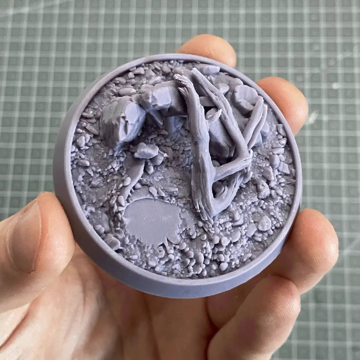 Détail fin obtenu par impression 3D SLA en résine