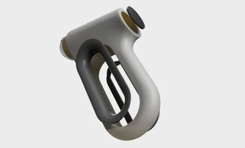 Prototype de pistolet de massage imprimé en 3D
